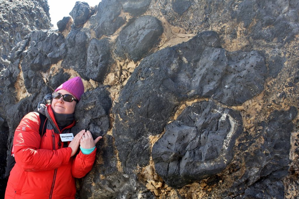 Resting my head on a pillow which turned out to be a volcanic bomb.